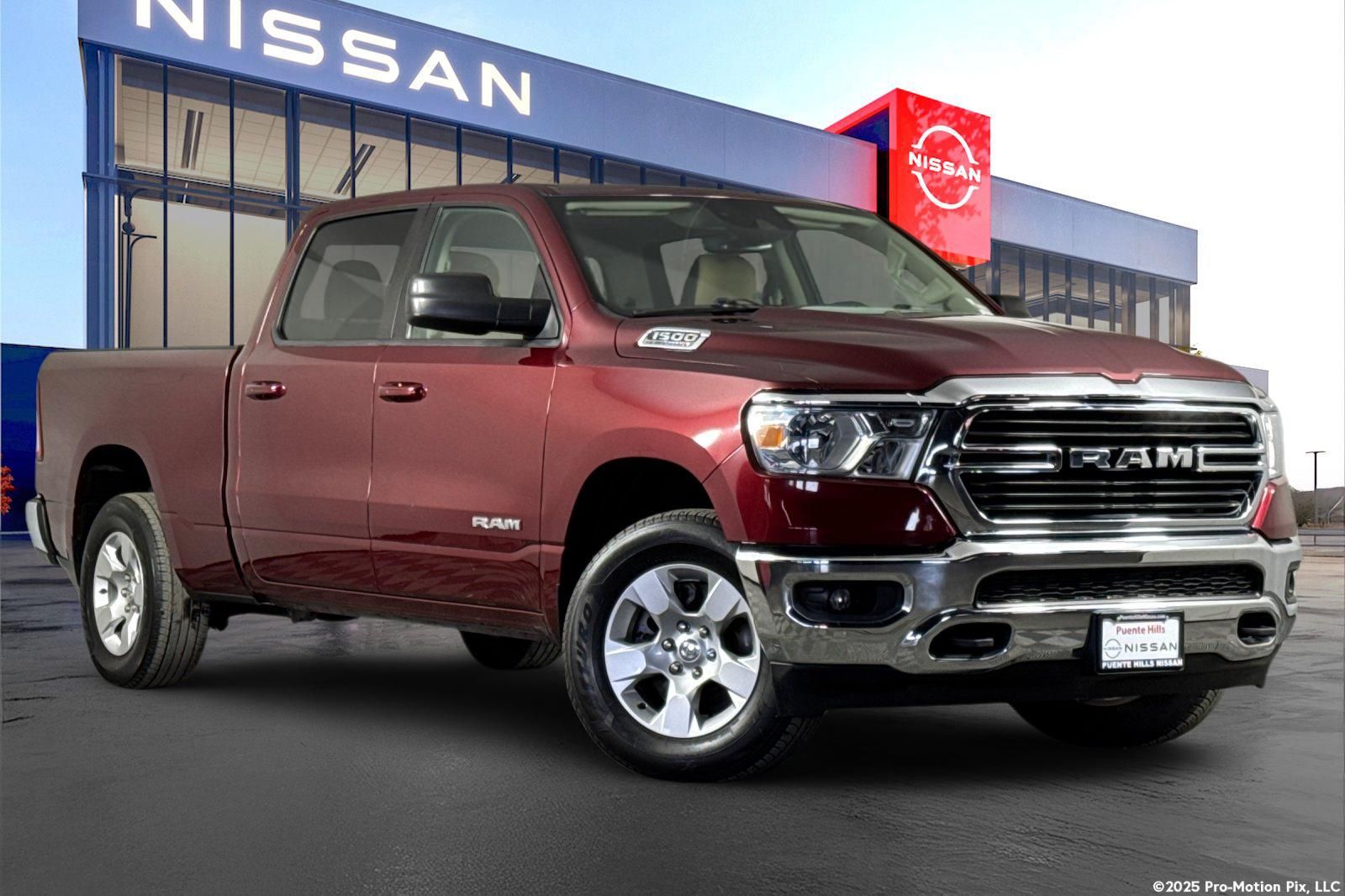 Delmonico Red Pearlcoat 2021 RAM 1500 Big Horn Crew Cab 4WD Pickup Truck Four-Wheel Drive 8-Speed Automatic