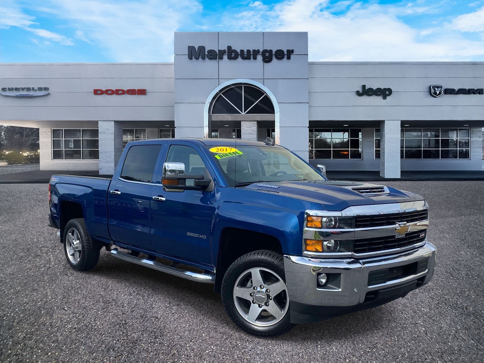 Deep Ocean Blue Metallic 2017 Chevrolet Silverado 2500HD Pickup Truck Four-Wheel Drive 6-Speed Automatic