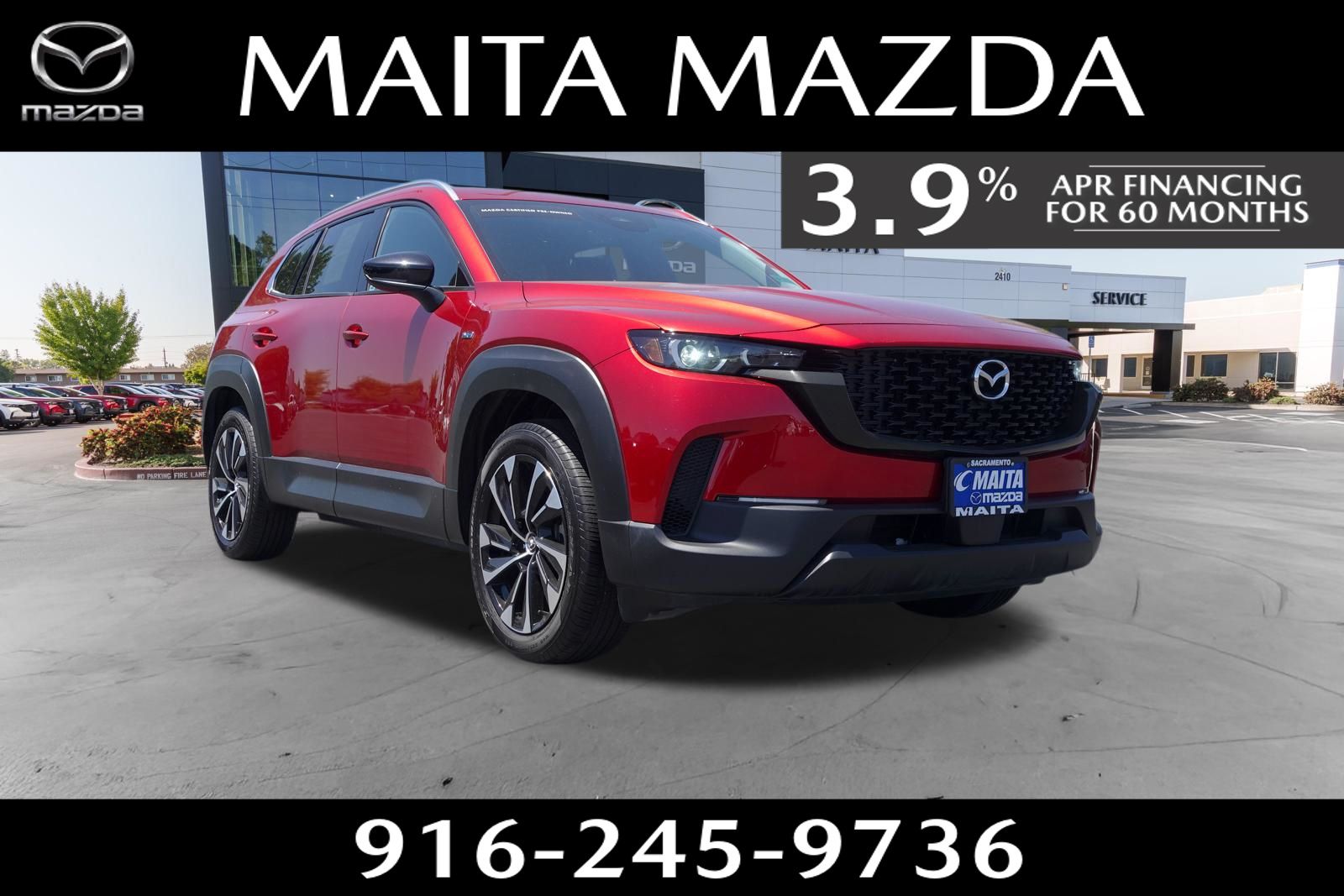 Soul Red Crystal Metallic 2025 Mazda CX-50 Hybrid Premium Plus AWD SUV / Crossover All-Wheel Drive Continuously Variable Transmission