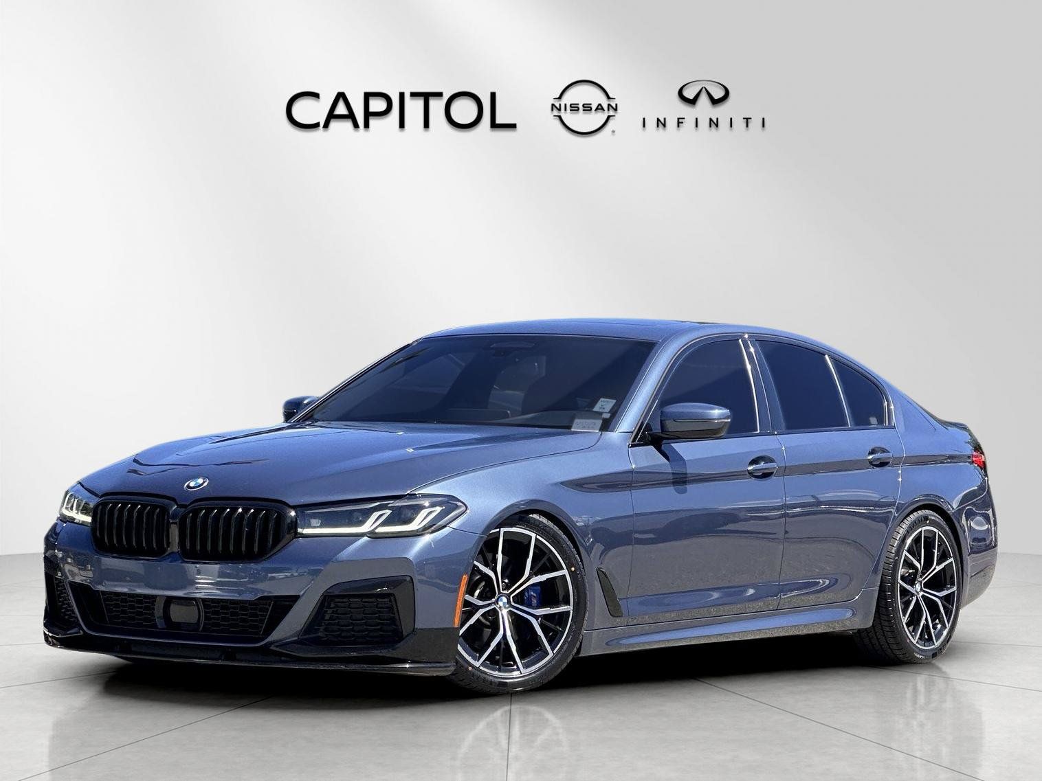 Arctic Race Blue Metallic 2023 BMW 5 Series Sedan Rear-Wheel Drive 8-Speed Automatic