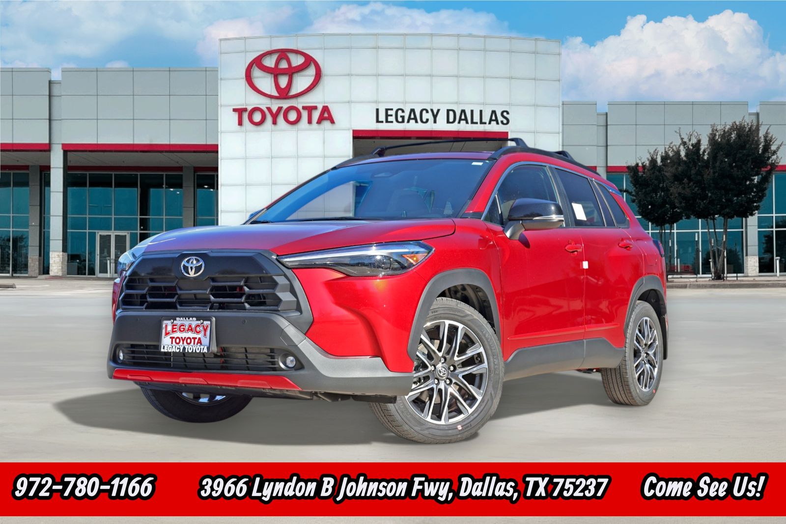 Red Crystal 2026 Toyota Corolla Cross SUV / Crossover Front-Wheel Drive Continuously Variable Transmission