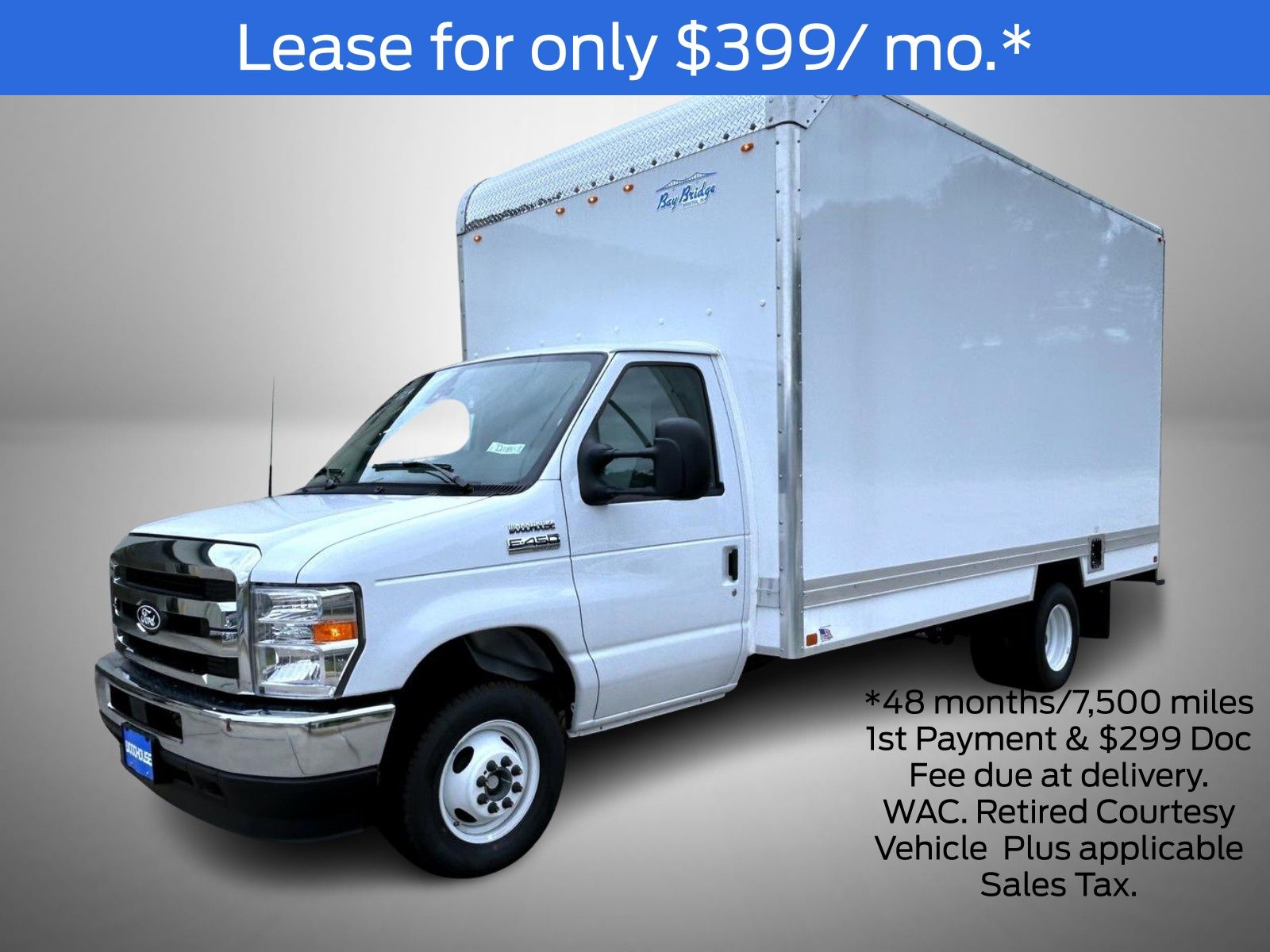 Oxford White 2027 Ford E-Series Chassis Pickup Truck Rear-Wheel Drive 6-Speed Automatic Overdrive