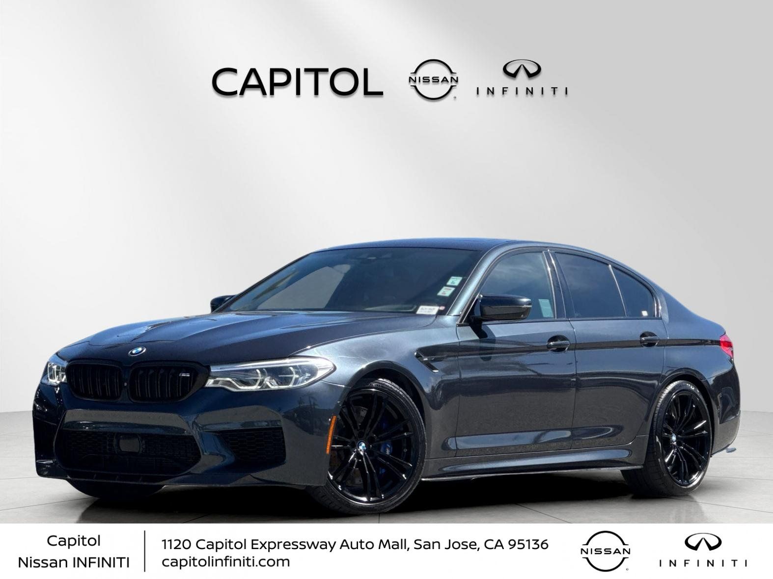 Singapore Gray Metallic 2018 BMW M5 Sedan All-Wheel Drive 8-Speed Automatic
