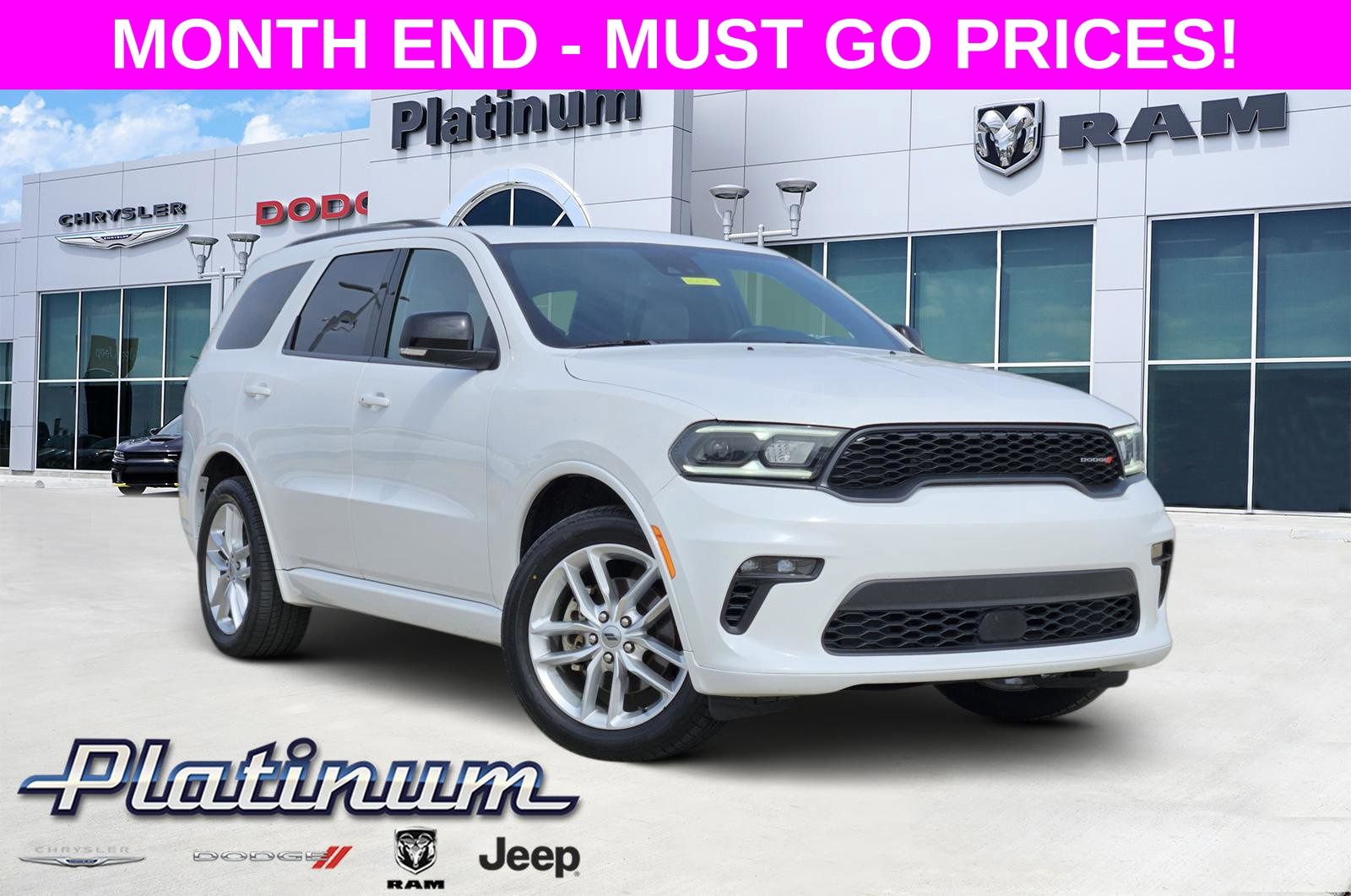 White Knuckle Clearcoat 2023 Dodge Durango GT Plus AWD SUV / Crossover All-Wheel Drive 8-Speed Automatic