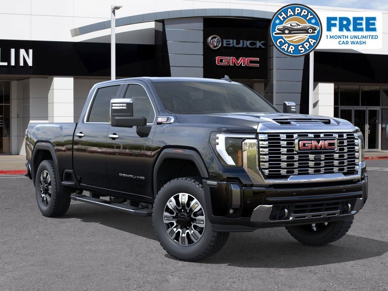 Onyx Black 2026 GMC Sierra 2500HD Denali Crew Cab 4WD Pickup Truck Four-Wheel Drive Automatic