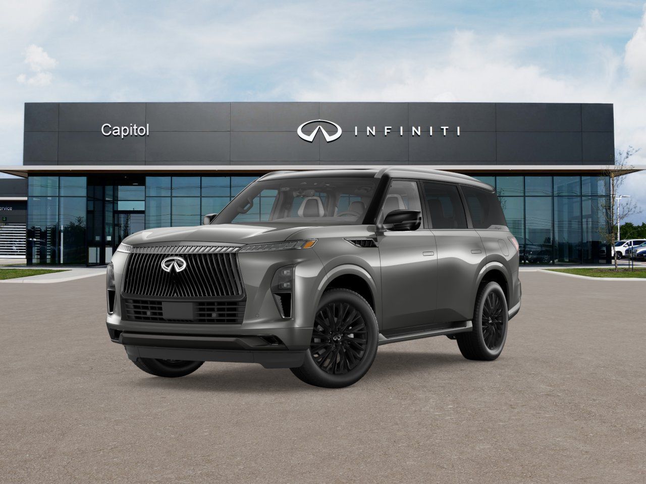 Dynamic Metal/Black Obsidian 2026 INFINITI QX80 SUV / Crossover All-Wheel Drive 9-Speed Automatic