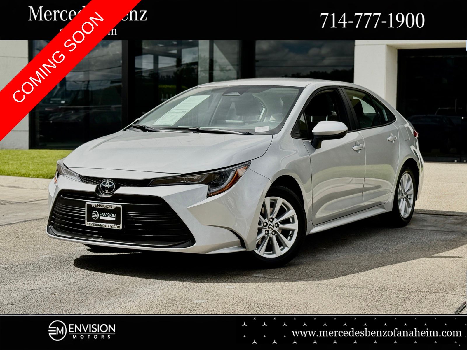 Classic Silver Metallic 2026 Toyota Corolla LE FWD Sedan Front-Wheel Drive Continuously Variable Transmission