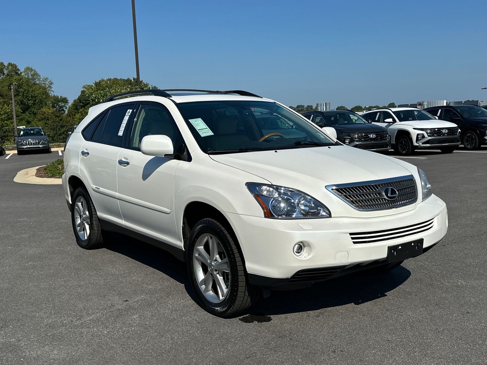 Crystal White 2008 Lexus RX Hybrid SUV / Crossover All-Wheel Drive Continuously Variable Transmission