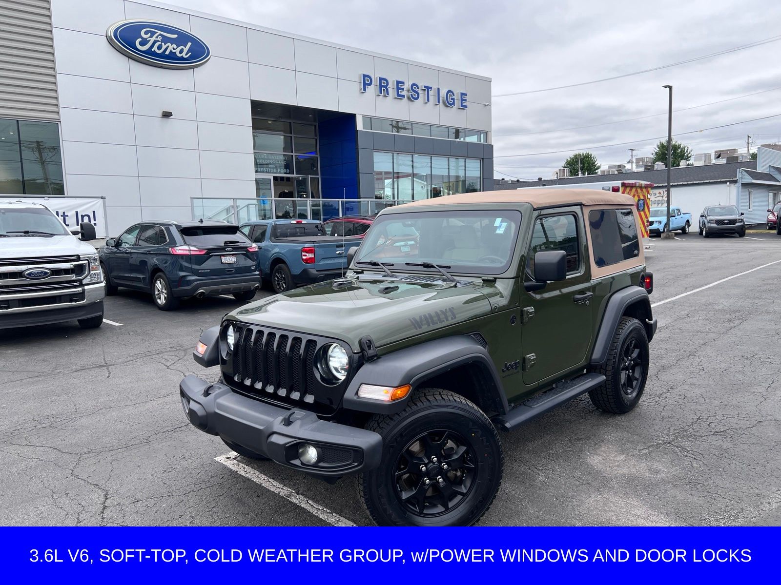 Sarge Green Clearcoat 2021 Jeep Wrangler SUV / Crossover Four-Wheel Drive 8-Speed Automatic