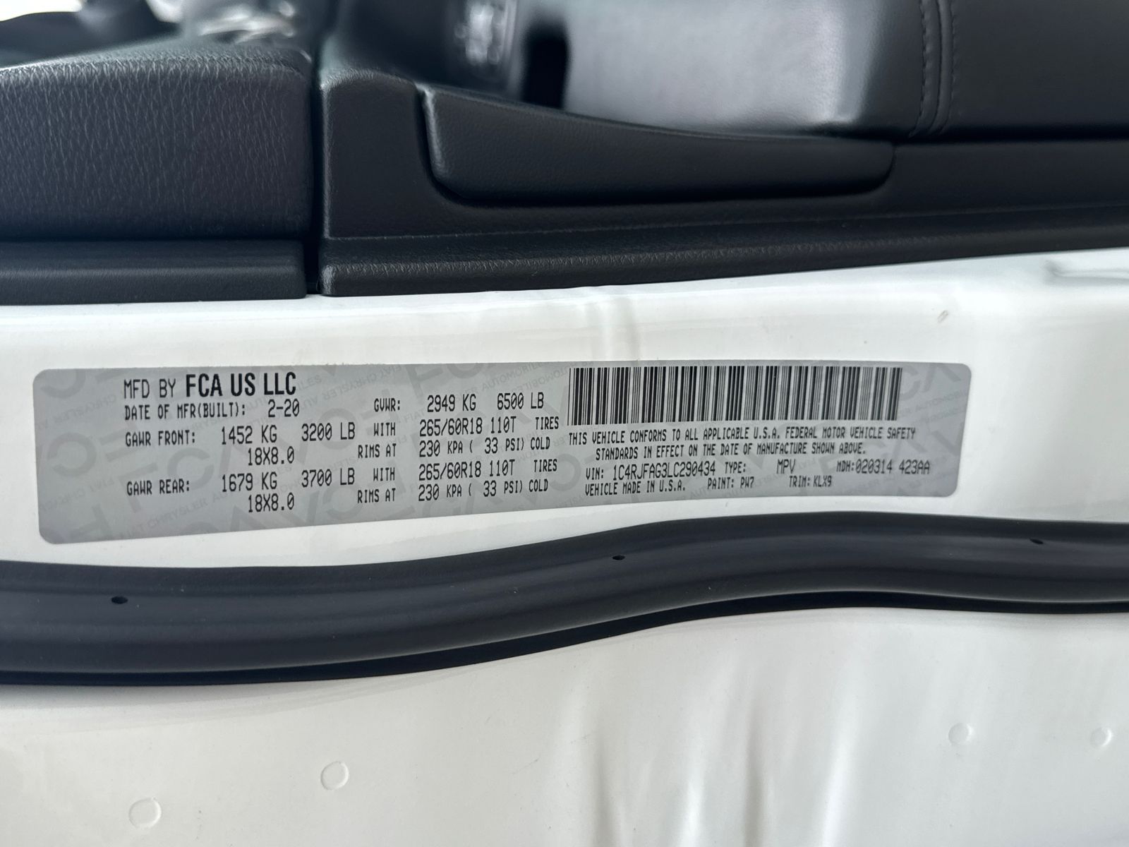 Used 2020 Bright White Clearcoat Jeep **UNDER MARKET** image 30
