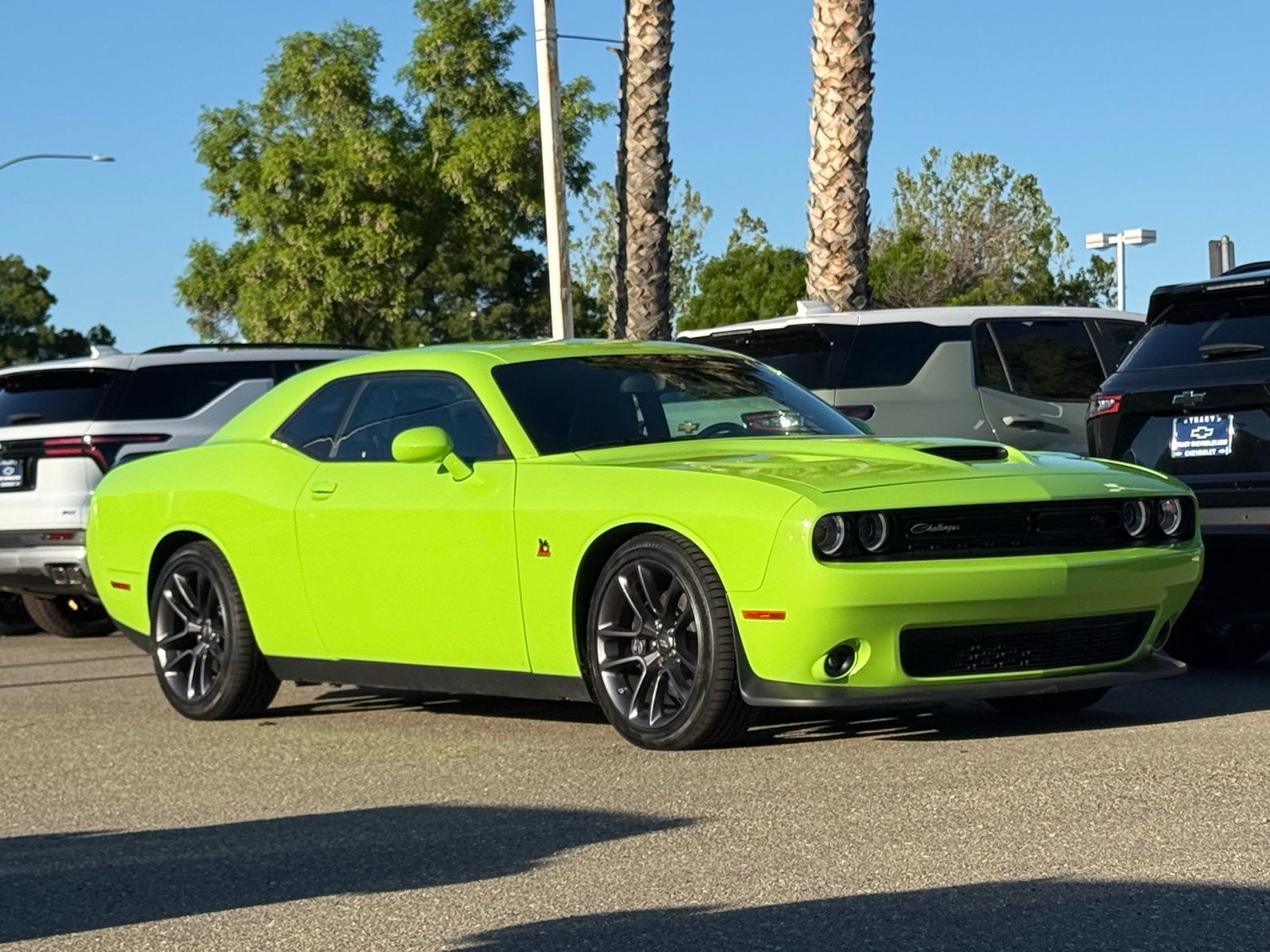Green (Sublime Metallic Clearcoat) 2023 Dodge Challenger R/T Scat Pack RWD Coupe Rear-Wheel Drive 6-Speed Manual