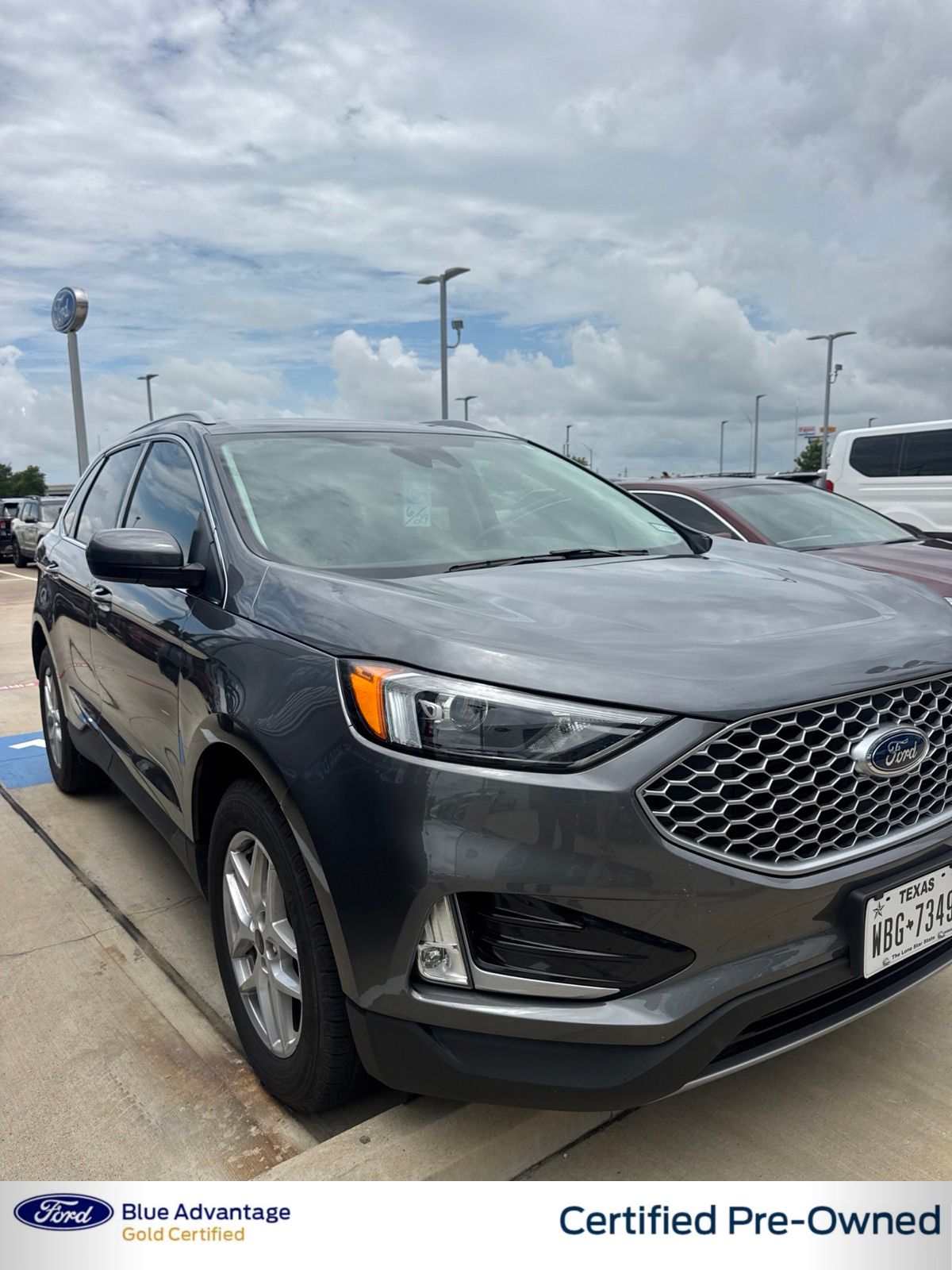 Gray Metallic 2024 Ford Edge SUV / Crossover All-Wheel Drive 8-Speed Automatic