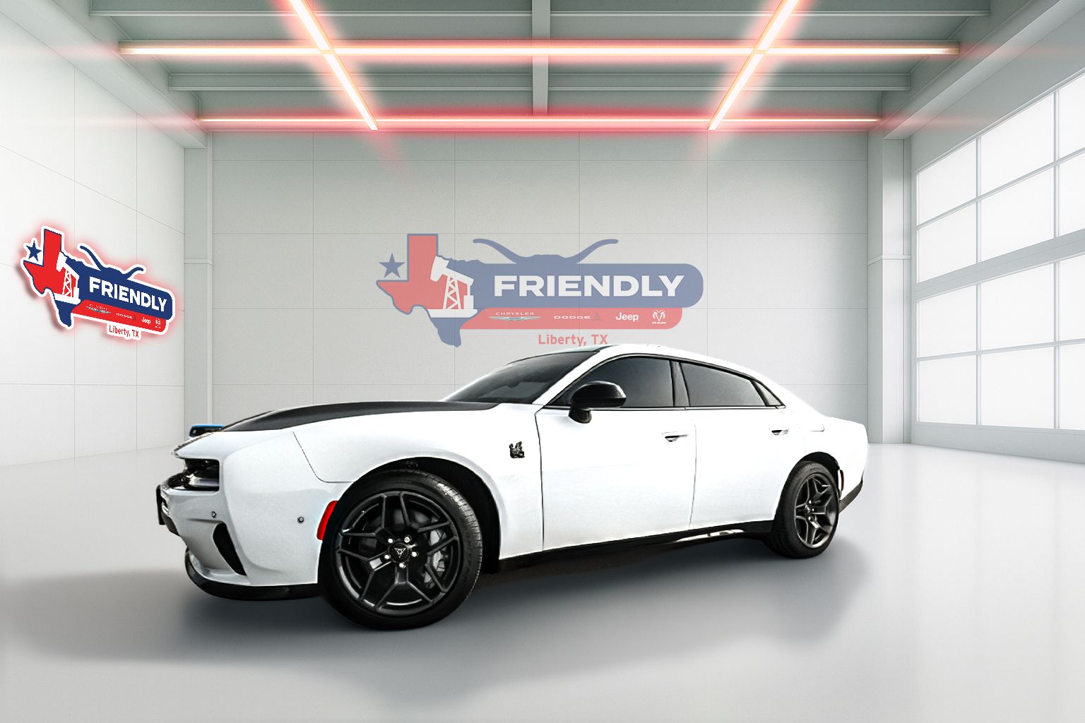 Bright White Clearcoat 2026 Dodge Charger Sedan All-Wheel Drive 8-Speed Automatic