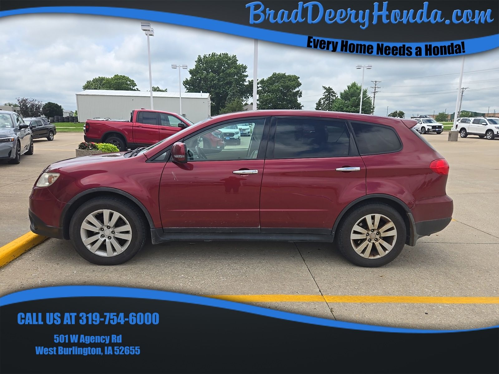 Ruby Red Pearl 2009 Subaru Tribeca SUV / Crossover All-Wheel Drive 5-Speed Automatic Overdrive