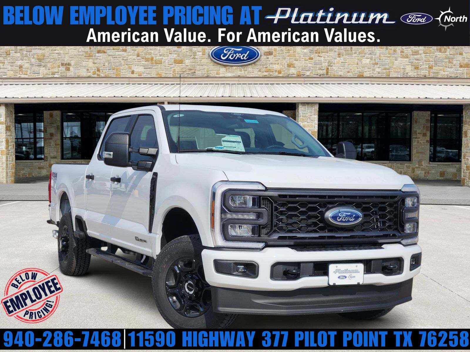 Oxford White 2026 Ford F-250 Super Duty XL Crew Cab 4WD Pickup Truck Four-Wheel Drive Automatic