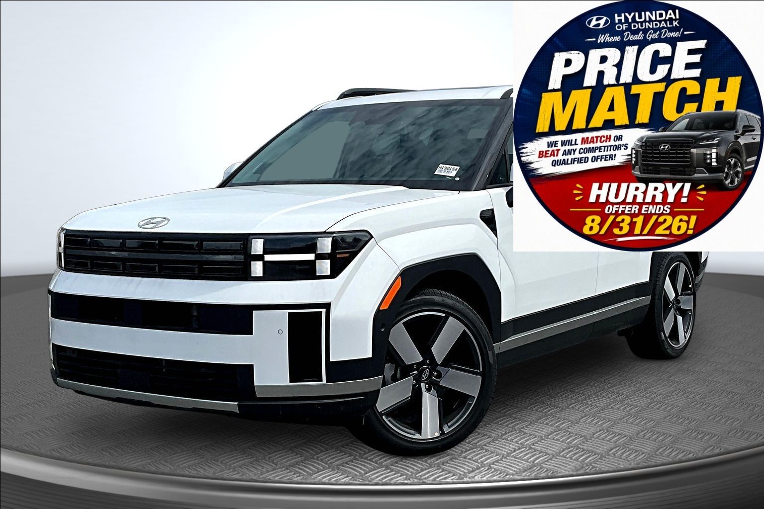 Serenity White 2026 Hyundai Santa Fe SUV / Crossover All-Wheel Drive 8-Speed Automatic