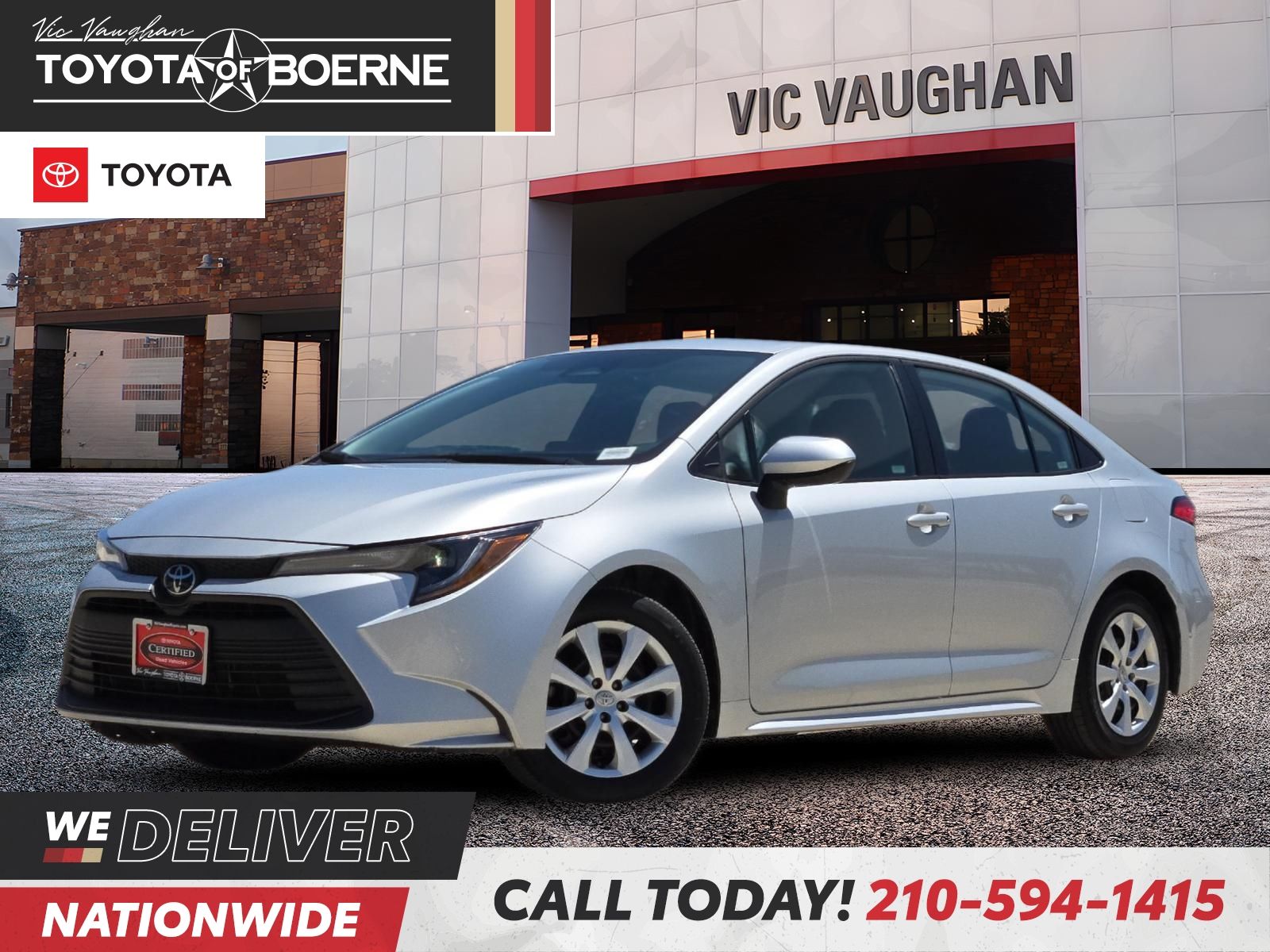 Classic Silver Metallic 2025 Toyota Corolla Sedan Front-Wheel Drive Continuously Variable Transmission
