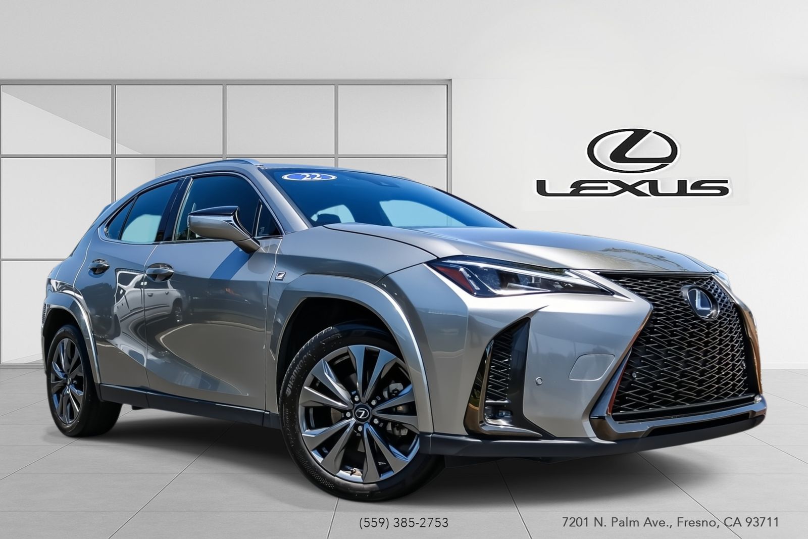 Silver 2022 Lexus UX SUV / Crossover Front-Wheel Drive Continuously Variable Transmission
