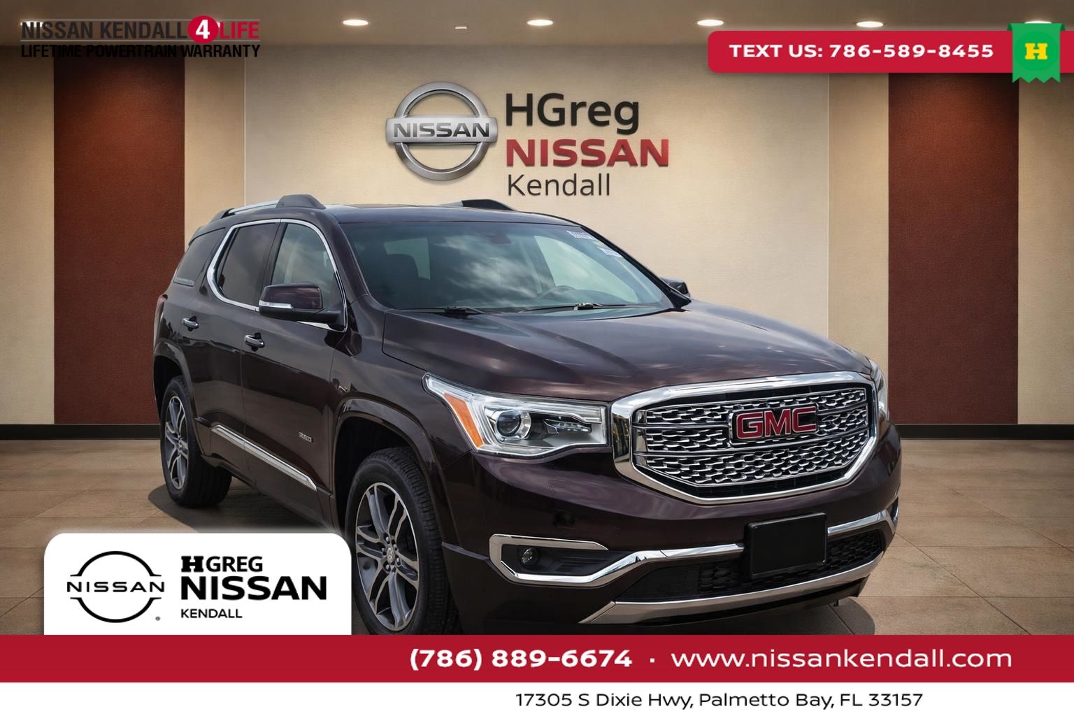 Gray (Iridium Metallic) 2018 GMC Acadia SUV / Crossover Four-Wheel Drive 6-Speed Automatic