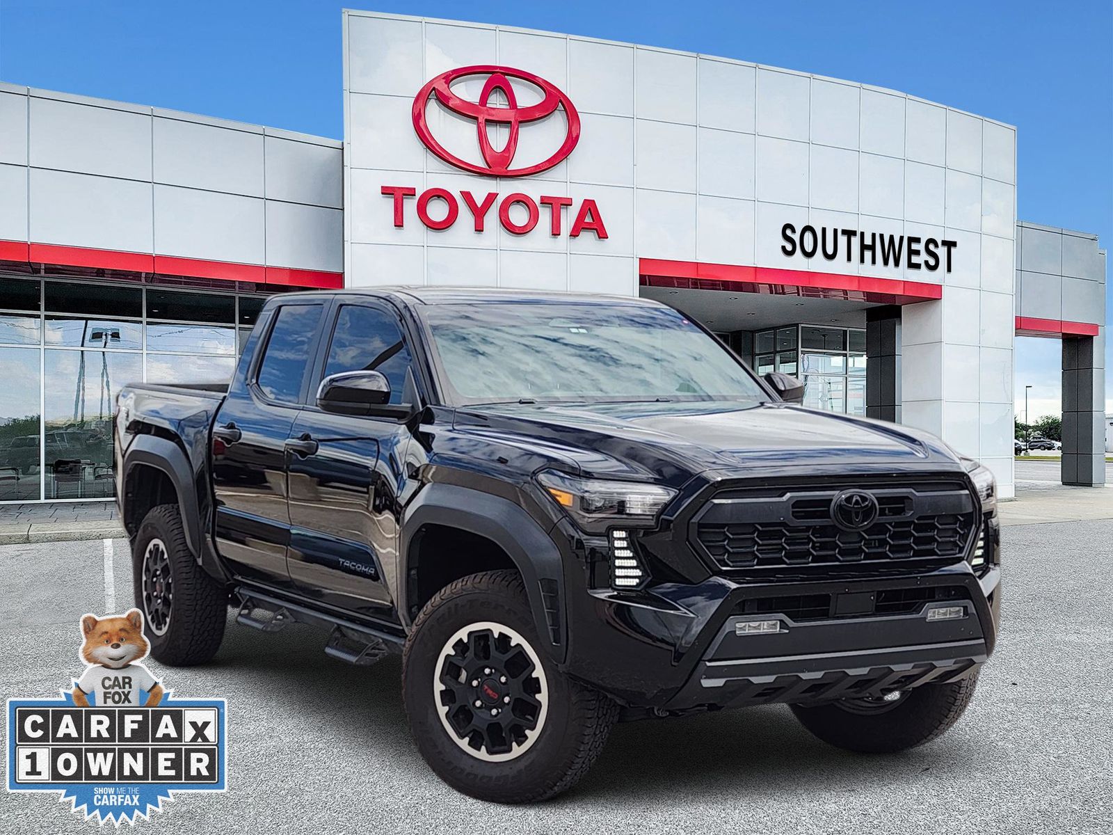 Black 2024 Toyota Tacoma Pickup Truck Four-Wheel Drive 8-Speed Automatic