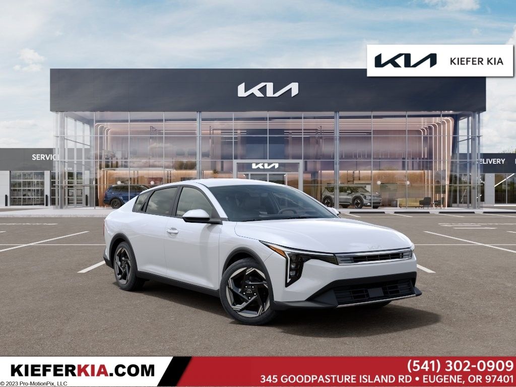 Snow White Pearl 2026 Kia K4 EX FWD Sedan Front-Wheel Drive Continuously Variable Transmission