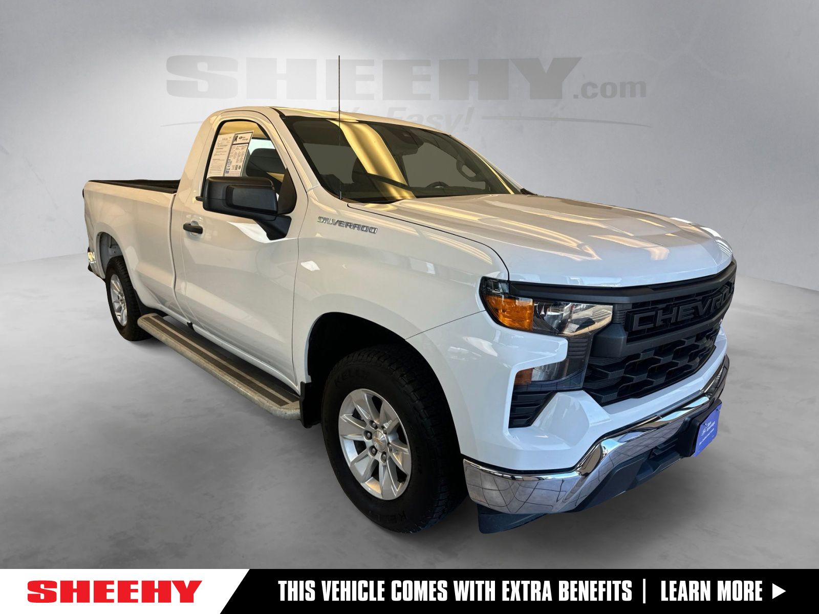 Summit White 2023 Chevrolet Silverado 1500 Work Truck Regular Cab LB RWD Pickup Truck 4X2 Automatic