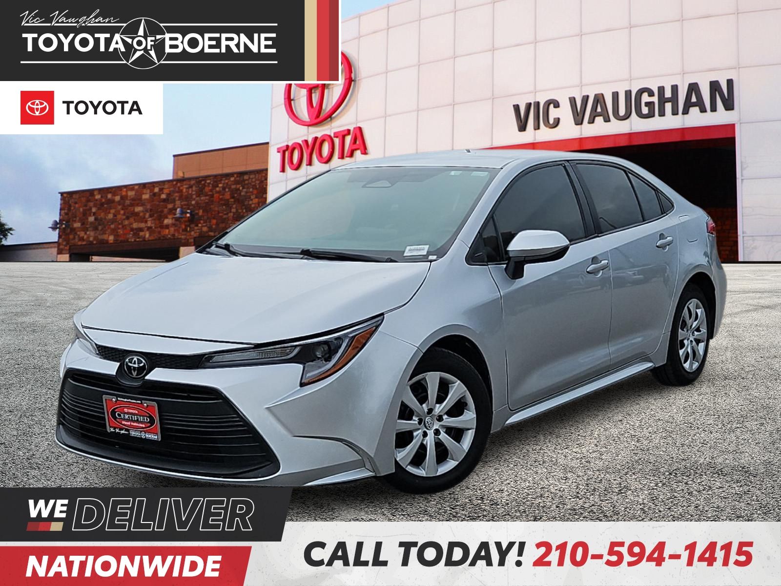 Classic Silver Metallic 2023 Toyota Corolla Sedan Front-Wheel Drive Continuously Variable Transmission