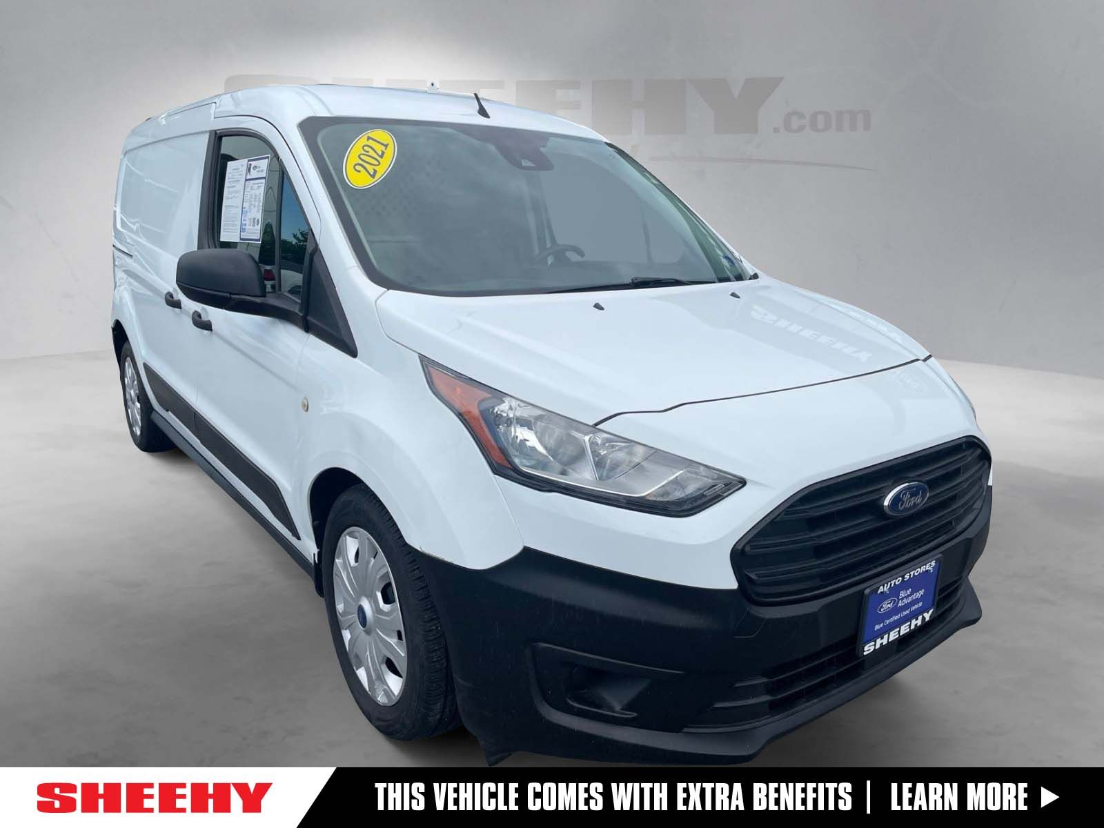 Frozen White 2021 Ford Transit Connect Van Front-Wheel Drive 8-Speed Automatic