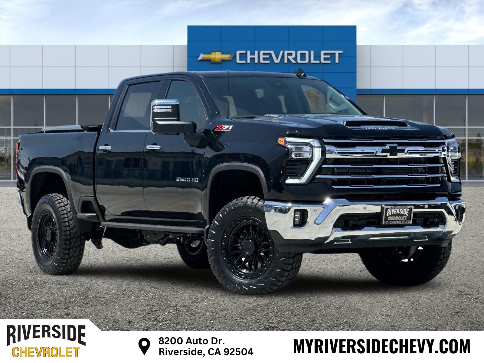Black 2026 Chevrolet Silverado 2500HD LTZ Crew Cab 4WD Pickup Truck Four-Wheel Drive Automatic