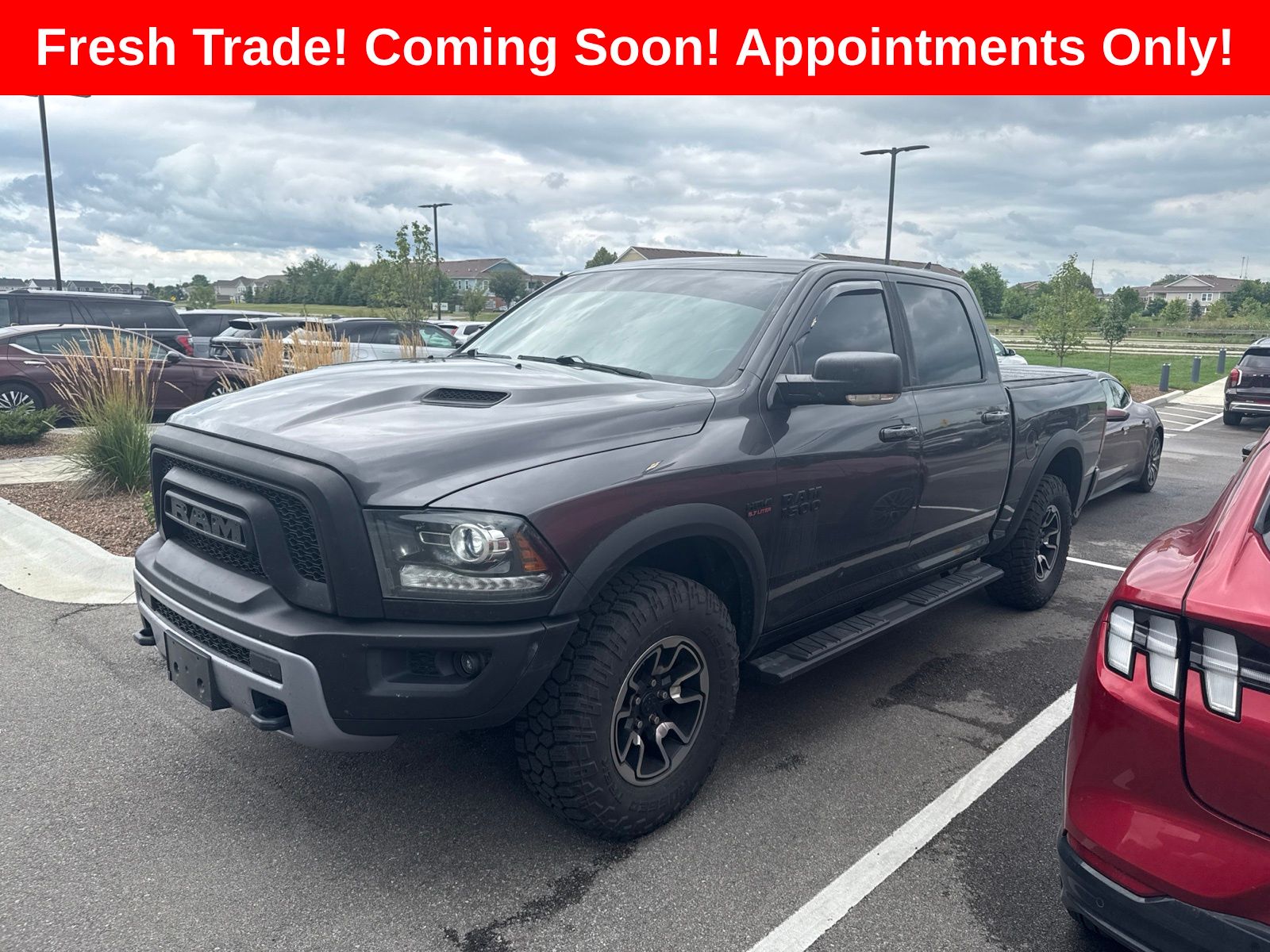 Gray (Granite Crystal Metallic Clearcoat) 2015 RAM 1500 Pickup Truck Four-Wheel Drive 8-Speed Automatic