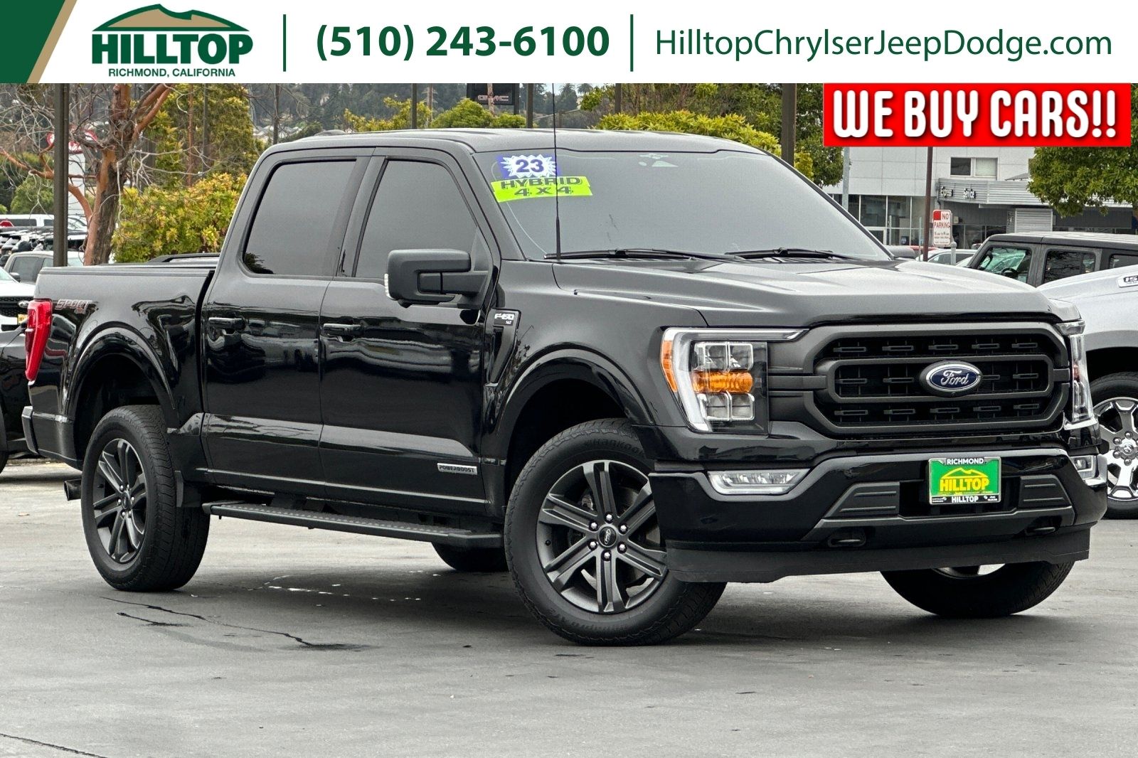 Black Metallic 2023 Ford F-150 Pickup Truck Four-Wheel Drive Automatic