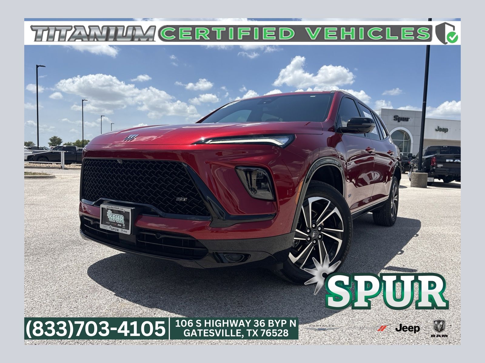 Cherry Red Tintcoat 2025 Buick Enclave SUV / Crossover Front-Wheel Drive 8-Speed Automatic