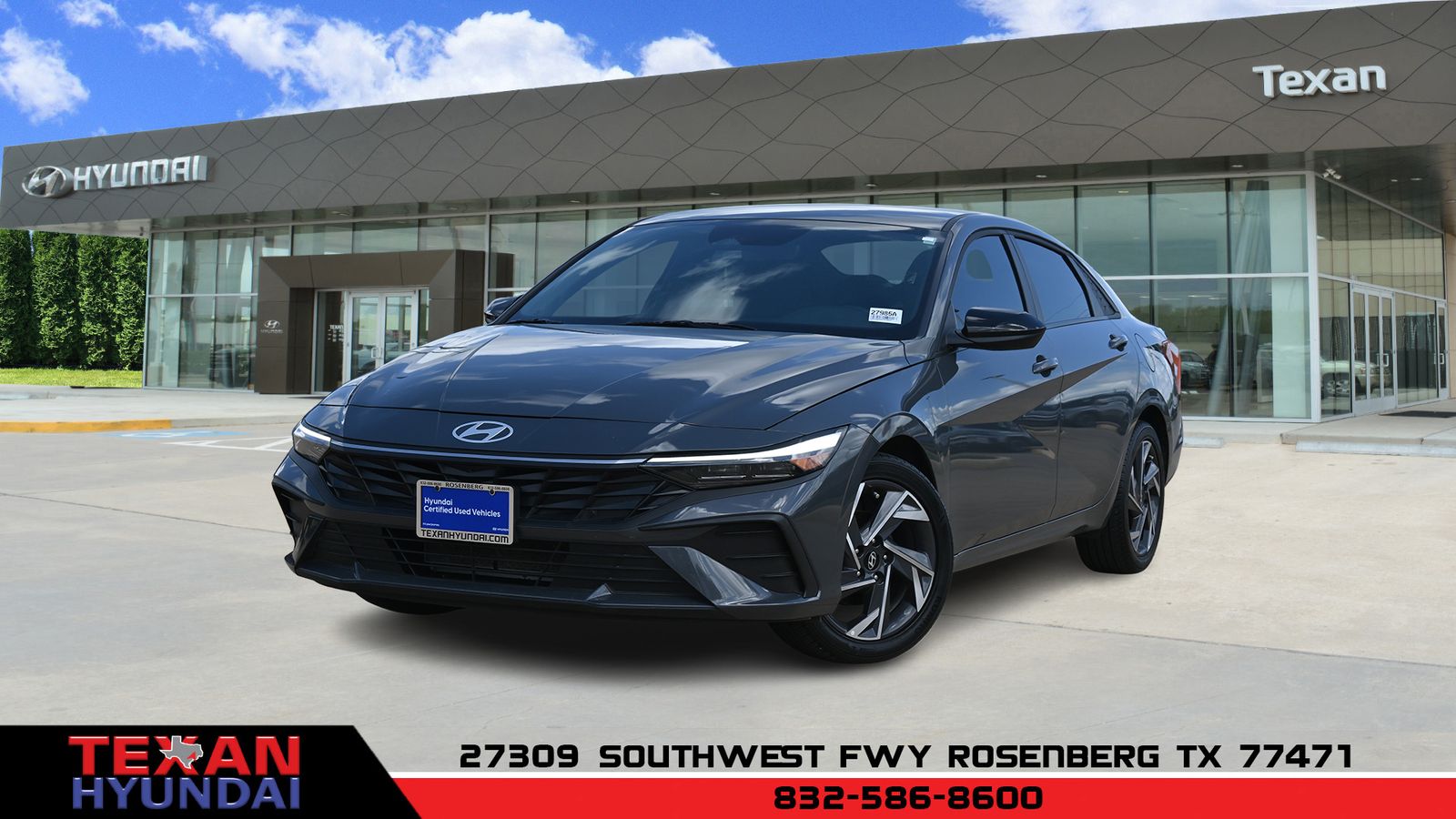 Ecotronic Gray 2025 Hyundai Elantra Sedan Front-Wheel Drive Continuously Variable Transmission