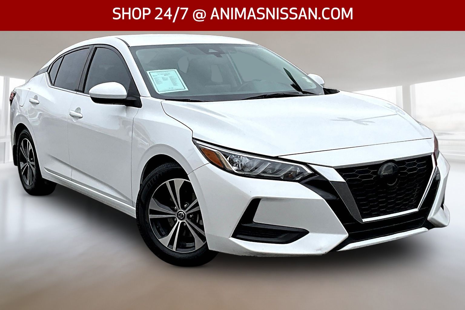 Aspen White TriCoat Pearl 2022 Nissan Sentra SV FWD Sedan Front-Wheel Drive Continuously Variable Transmission