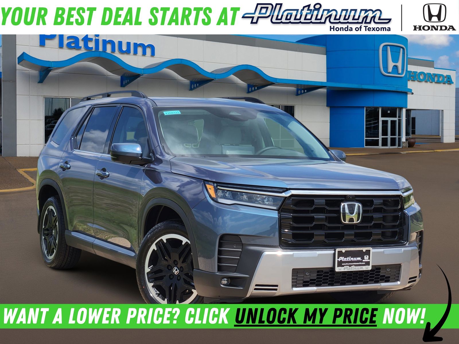 Smoke Blue Pearl 2026 Honda Pilot Touring AWD SUV / Crossover All-Wheel Drive Automatic