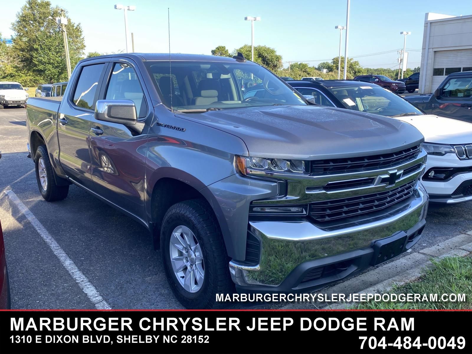 Gray (Satin Steel Metallic) 2021 Chevrolet Silverado 1500 Pickup Truck Four-Wheel Drive 8-Speed Automatic