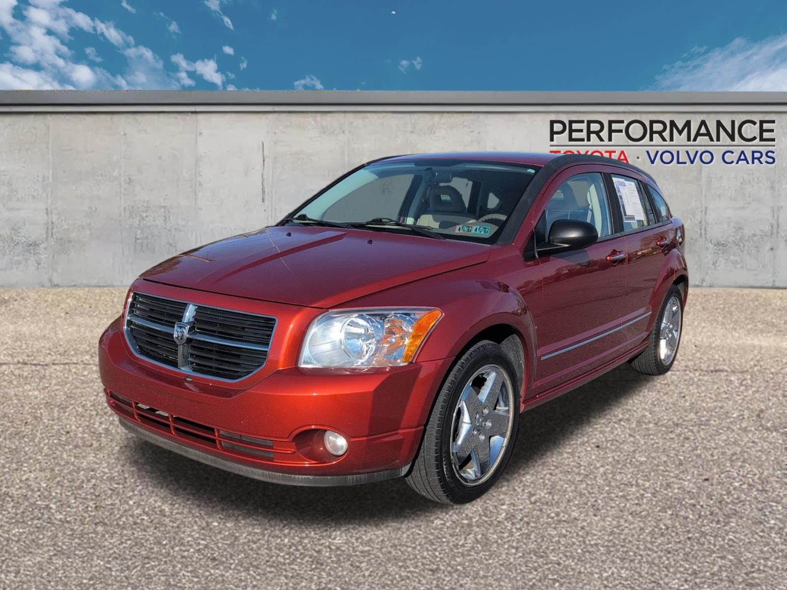Sunburst Orange Pearlcoat 2007 Dodge Caliber R/T AWD Hatchback All-Wheel Drive Continuously Variable Transmission