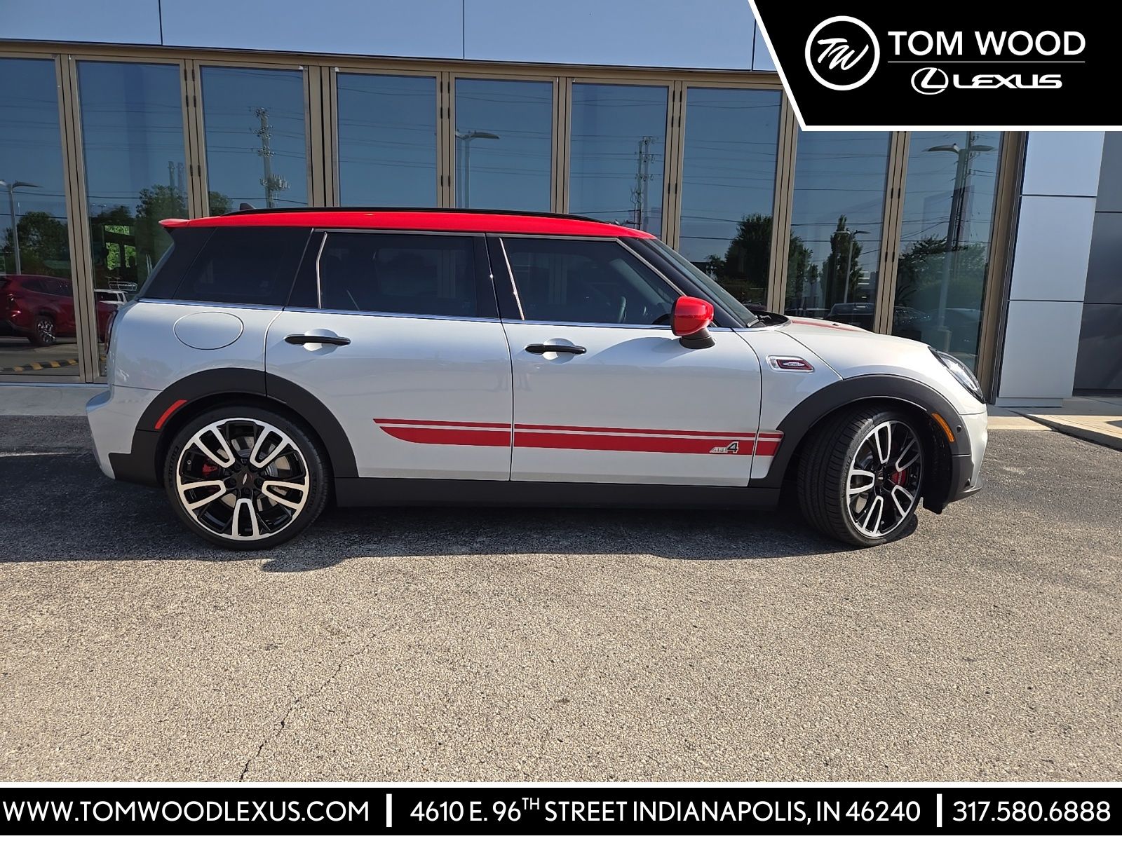 White Silver Metallic 2022 MINI Cooper Clubman Wagon All-Wheel Drive 8-Speed Automatic