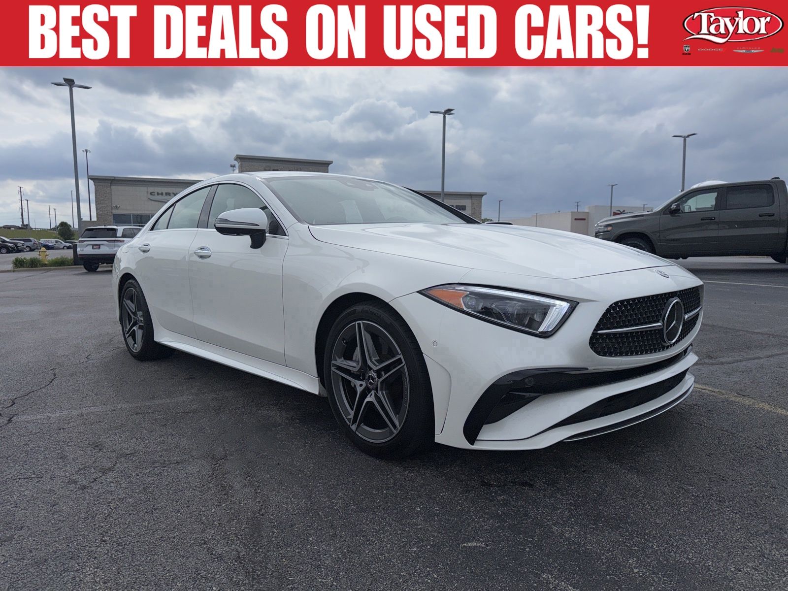 White 2022 Mercedes-Benz CLS 450 4MATIC Coupe All-Wheel Drive 9-Speed Automatic