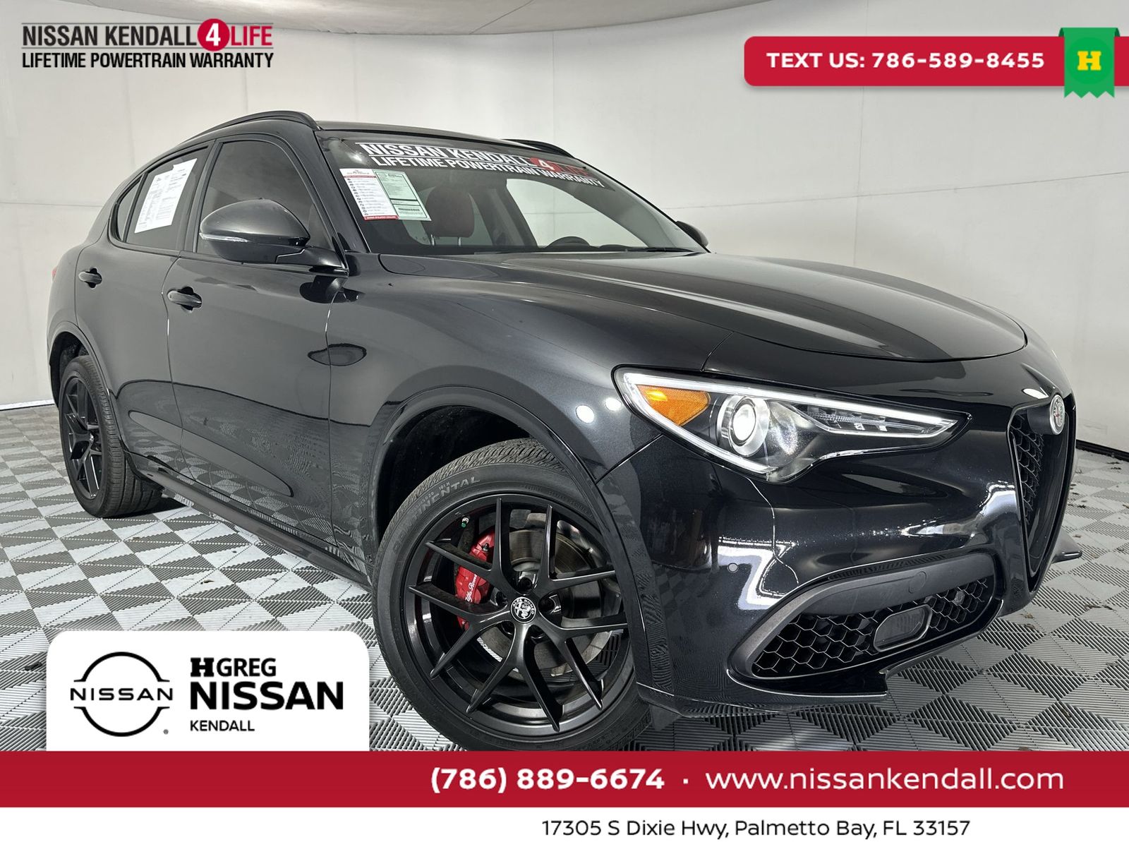 Vulcano Black Metallic 2020 Alfa Romeo Stelvio RWD SUV / Crossover Rear-Wheel Drive 8-Speed Automatic
