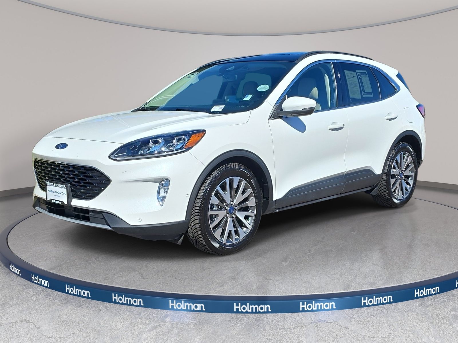 White Metallic 2020 Ford Escape Hybrid SUV / Crossover Front-Wheel Drive Continuously Variable Transmission