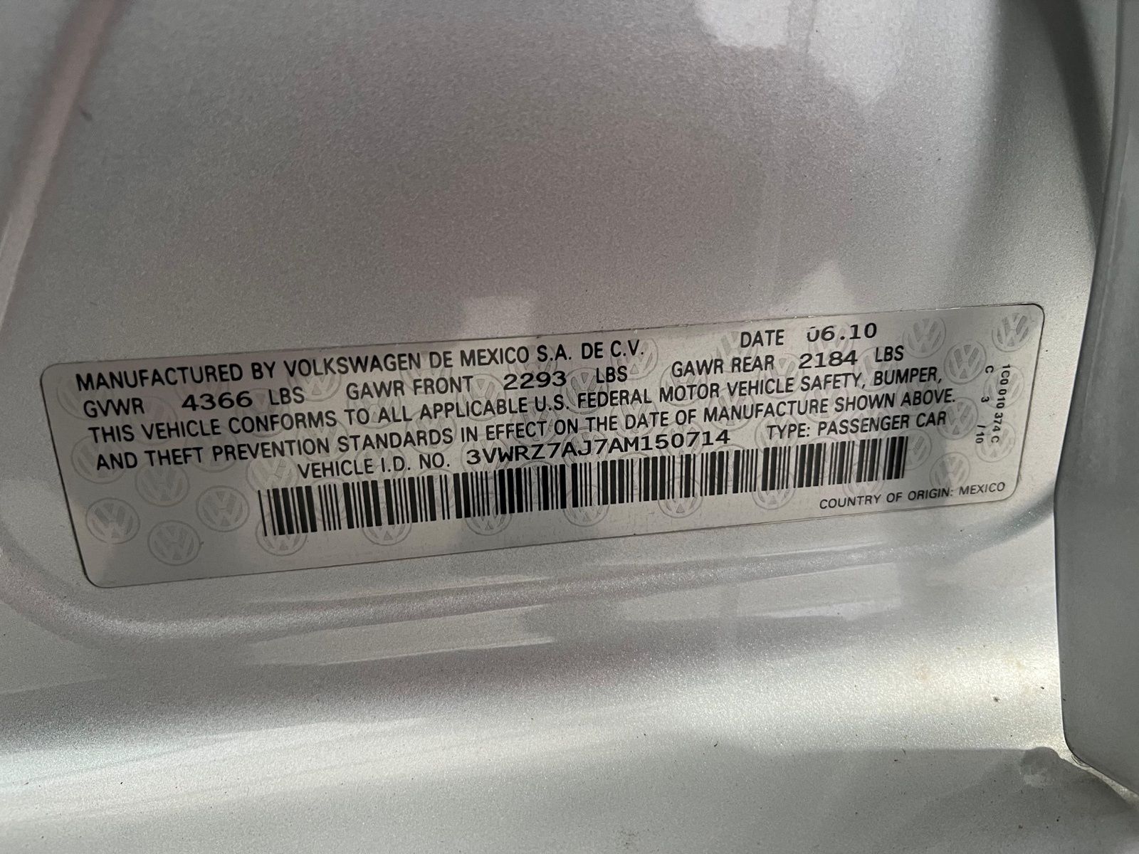 Used Car 2010 Volkswagen Jetta  For Sale Under $10,000 In Austin, Texas