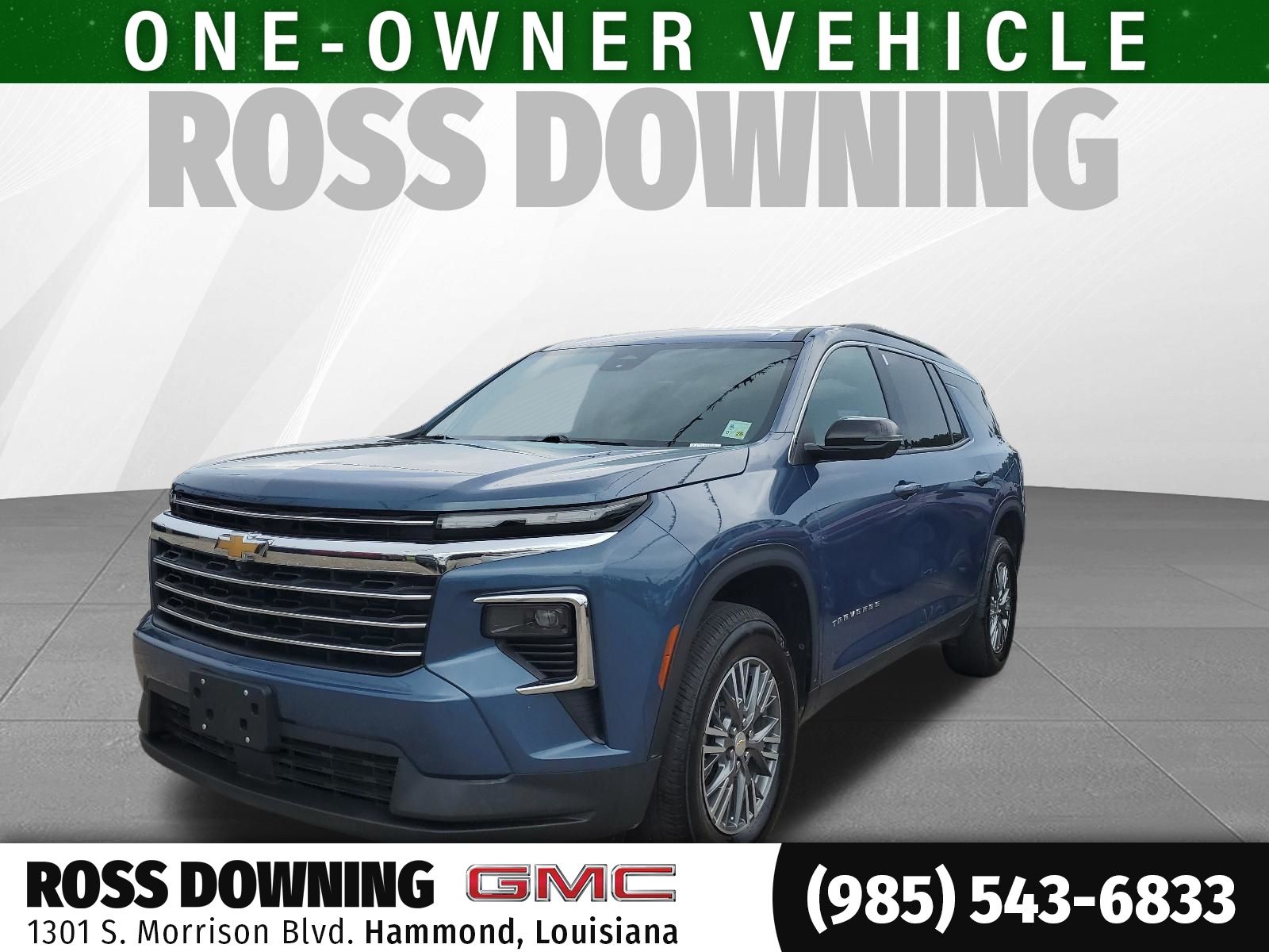 Lakeshore Blue Metallic 2025 Chevrolet Traverse SUV / Crossover Four-Wheel Drive 8-Speed Automatic
