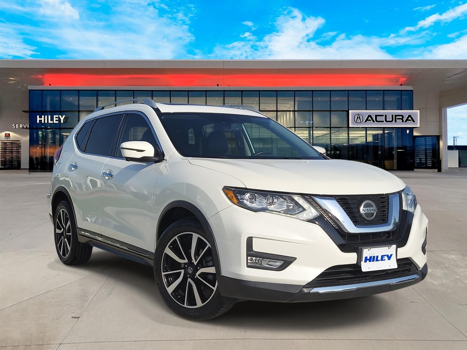 Pearl White Tricoat 2019 Nissan Rogue SUV / Crossover Front-Wheel Drive Continuously Variable Transmission