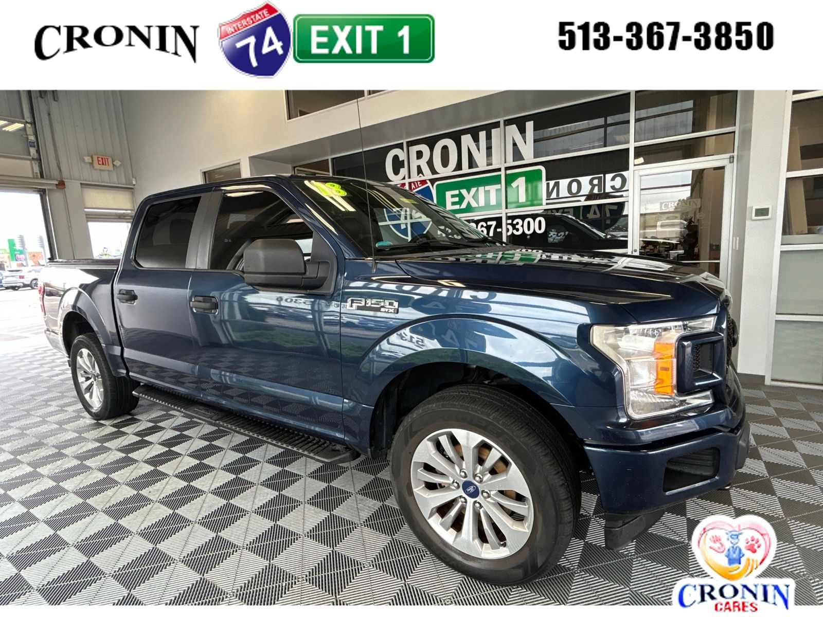 Blue Jeans Metallic 2018 Ford F-150 Pickup Truck Four-Wheel Drive Automatic