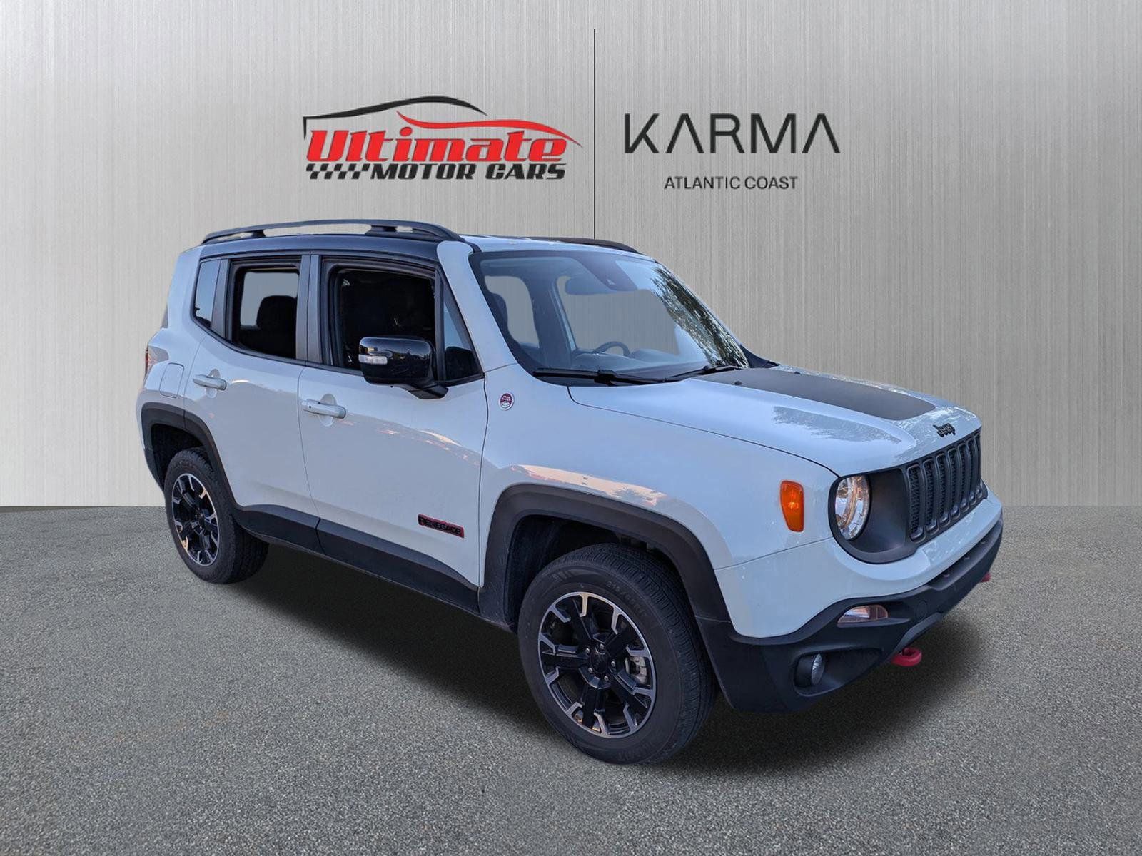 Alpine White Clearcoat 2023 Jeep Renegade Trailhawk 4WD SUV / Crossover Four-Wheel Drive 9-Speed Automatic