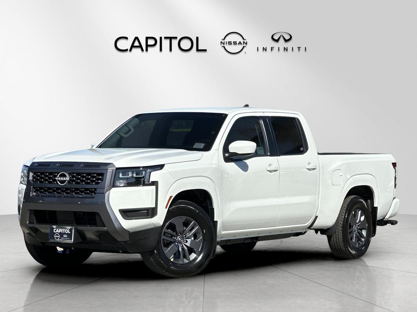 Glacier White 2026 Nissan Frontier Pickup Truck 4X2 9-Speed Automatic Overdrive