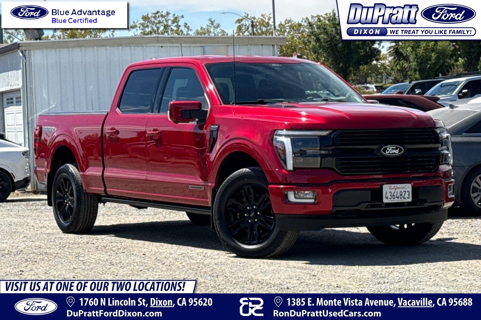 Rapid Red Metallic Tinted Clearcoat 2024 Ford F-150 Pickup Truck Four-Wheel Drive Automatic