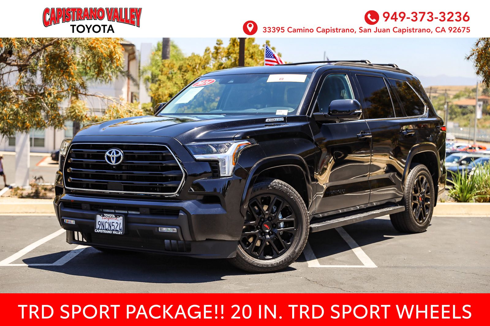 Midnight Black Metallic 2024 Toyota Sequoia SUV / Crossover Four-Wheel Drive Automatic