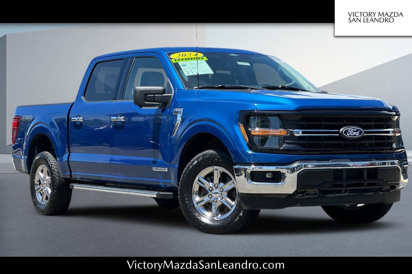 Blue Metallic 2024 Ford F-150 Pickup Truck Four-Wheel Drive Automatic